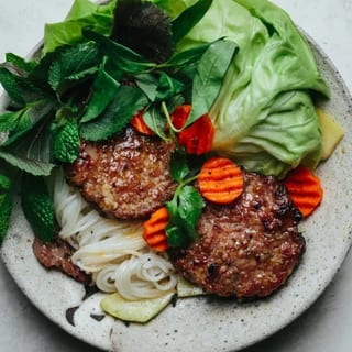 Grilled Pork Meatball Patties